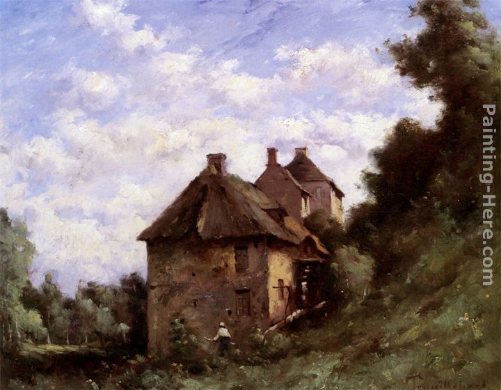 The Mill House painting - Paul Desire Trouillebert The Mill House art painting
